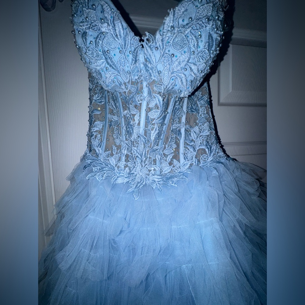 Sherri Hill Light Blue Prom Dress - Picture 11 of 11
